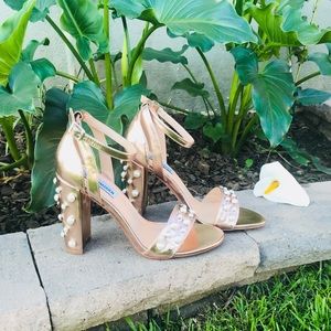 NEW Steve Madden Madiera Pearl Rose Gold H…